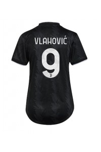 Juventus Dusan Vlahovic #9 Fotballdrakt Borte Klær Dame 2022-23 Korte ermer